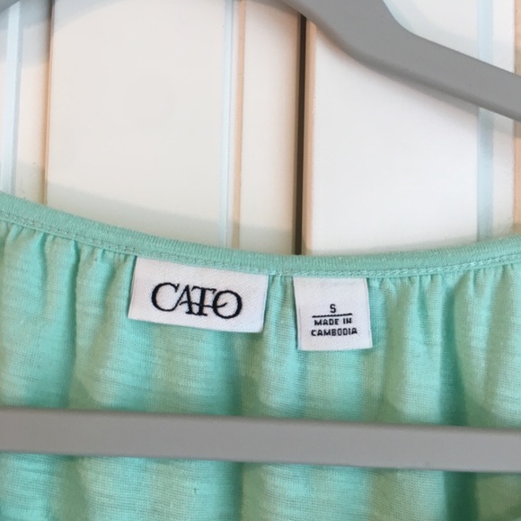 Sea Foam Green Top - Picture 2 of 4